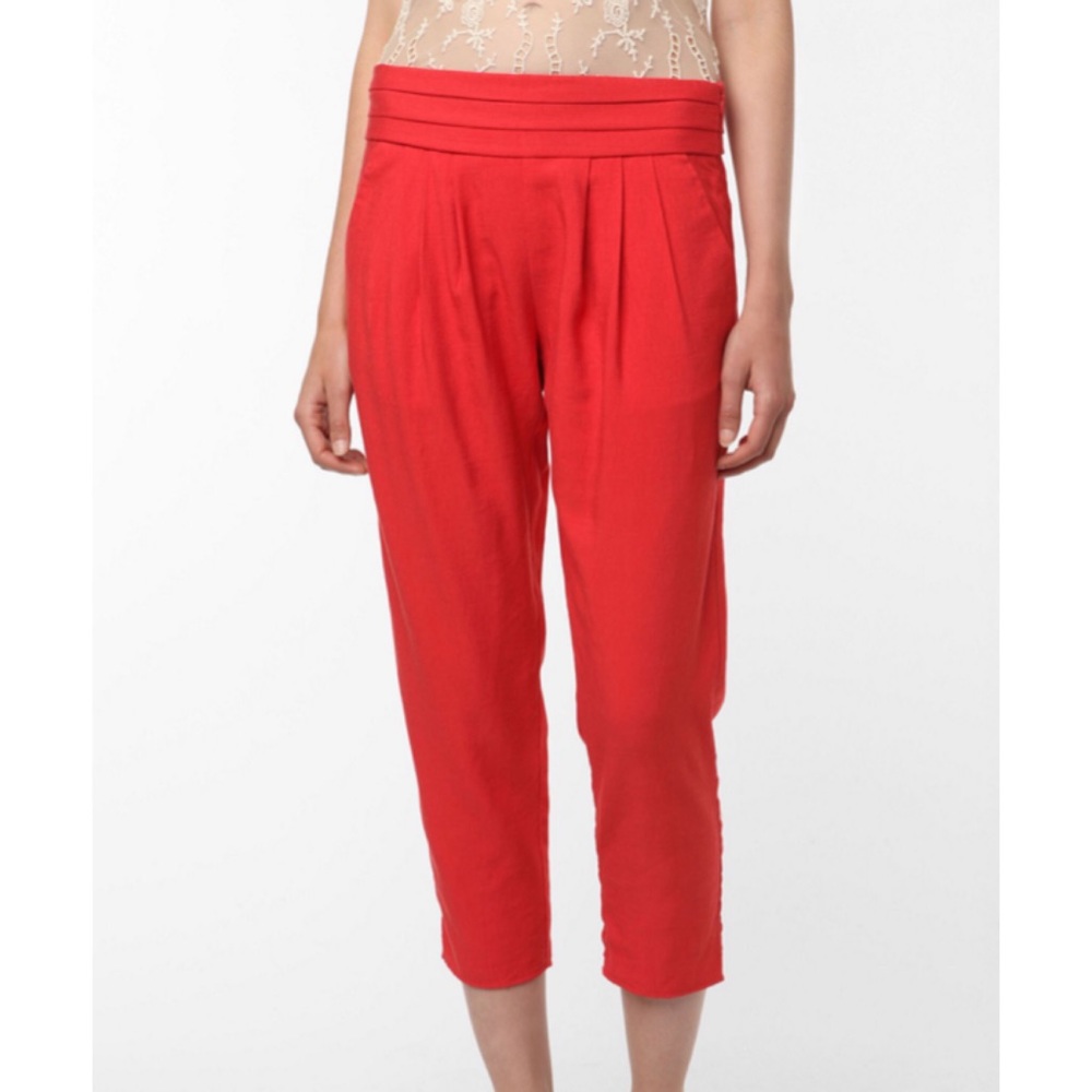 UO - Kimchi Blue Cummerbund Linen Pant
